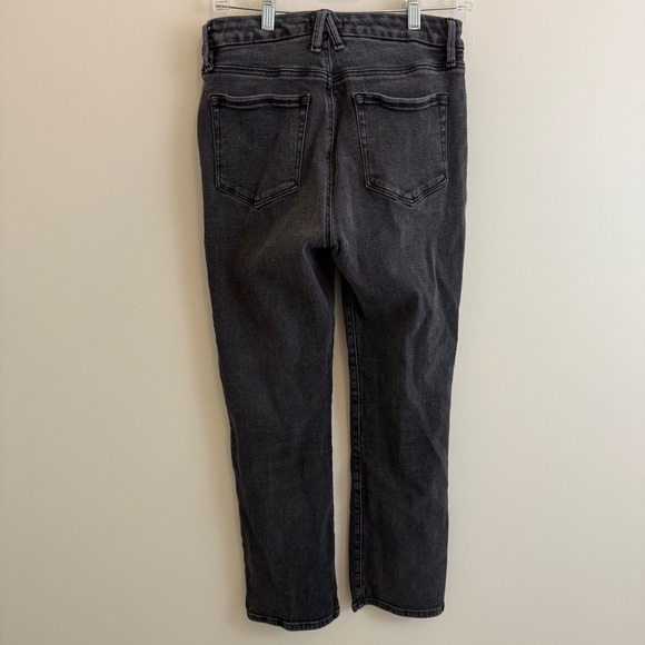 Good American "Good Straight" Jeans Womens 10/30 Black Mid Rise Straight Leg‎ - Picture 5 of 13
